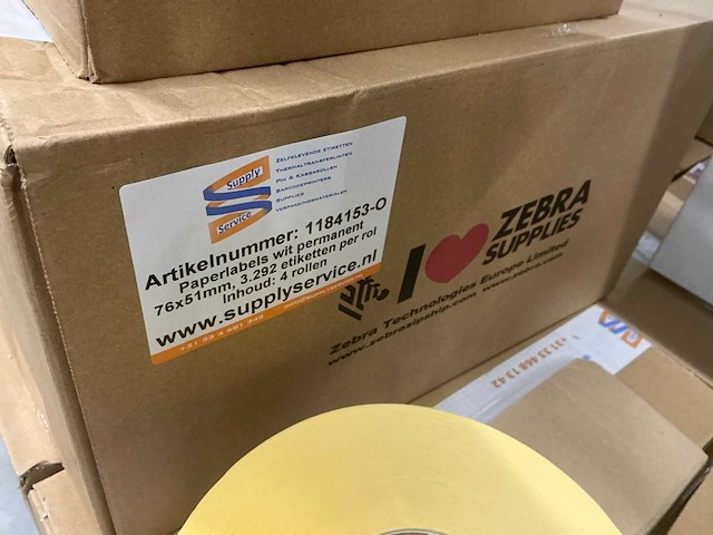 Batch zebra/supplyservice labelrollen - afbeelding 5 van  8