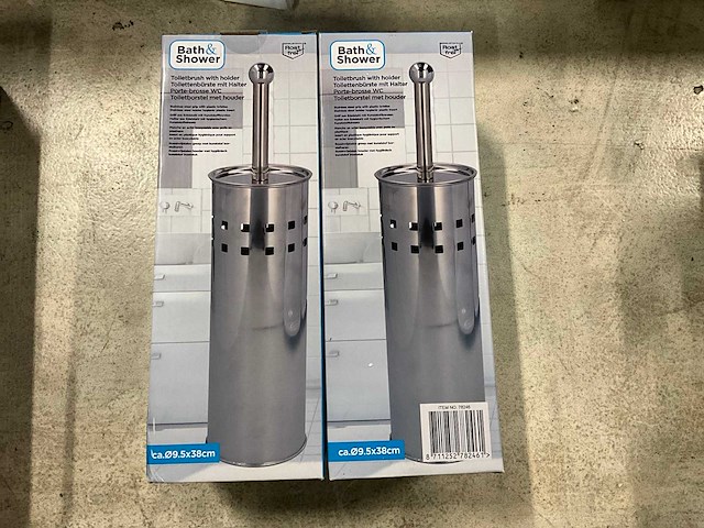 Bath&shower rvs toiletborstel (2x) - afbeelding 1 van  2