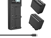 Battery & charger kit smallrig, 3823 np-f970, zwart - afbeelding 1 van  3