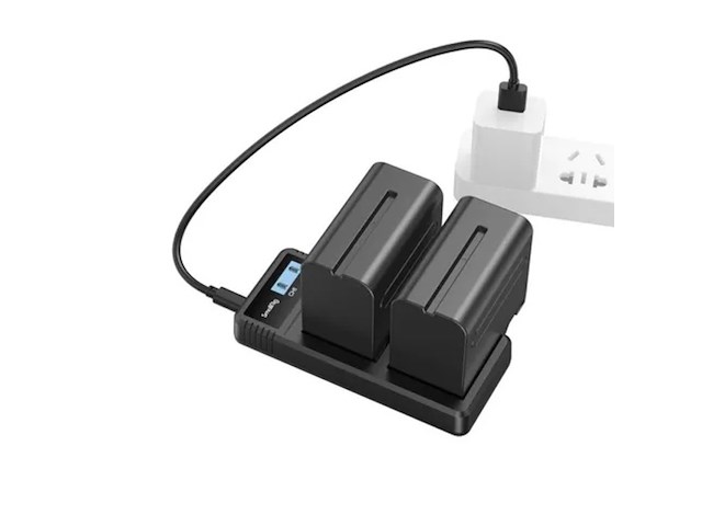 Battery & charger kit smallrig, 3823 np-f970, zwart - afbeelding 3 van  3