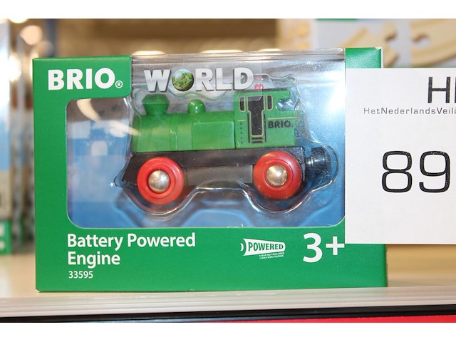 Battery power engine locomotief brio met batterij motor. - afbeelding 1 van  1