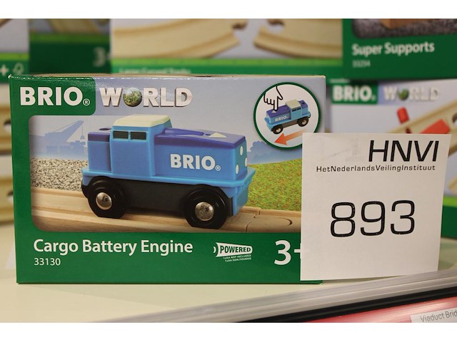 Battery power engine locomotief brio met batterij motor. - afbeelding 1 van  2
