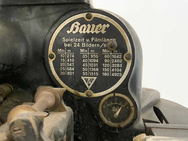 Bauer - decoratieve antieke bioscoop filmprojector - afbeelding 19 van  24