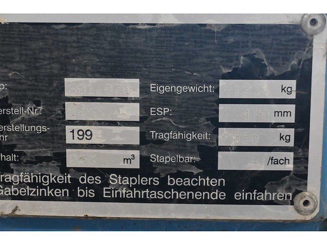 Bauer 801.070 - 0.3m3 zelfkiepende mobiele containerbak - afbeelding 5 van  5