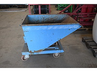 Bauer 801.070 - 0.3m3 zelfkiepende mobiele containerbak - afbeelding 2 van  5