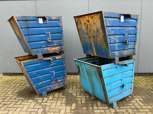 Bauer bss55 / bsk55 kiepbare afvalcontainer (4x) - afbeelding 1 van  5