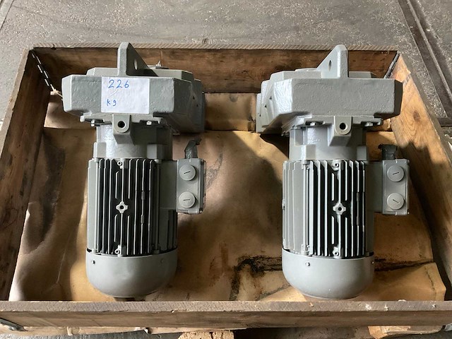 Bauer elektromotor met reductiekast (2x) - afbeelding 2 van  2