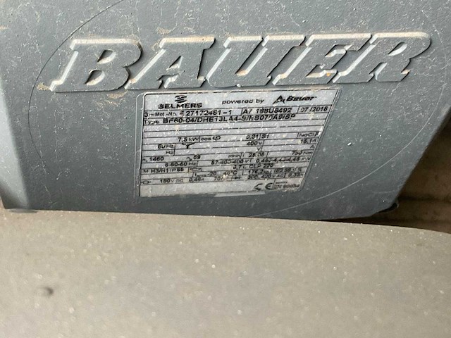 Bauer elektromotor met reductiekast (2x) - afbeelding 3 van  3