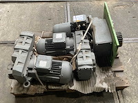 Bauer elektromotor met reductiekast (3x) - afbeelding 2 van  3