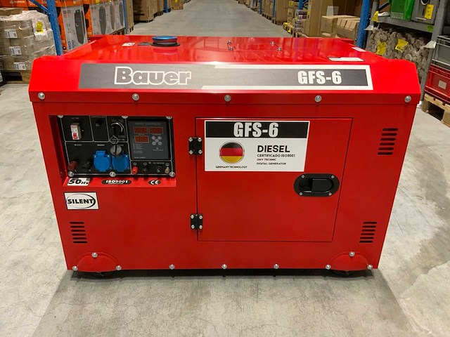Bauer gfs-6 diesel generator 6.5kva - afbeelding 1 van  11
