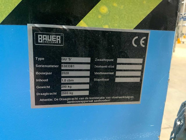 Bauer gu s verrijdbare kantelbare afvalbak - afbeelding 6 van  6