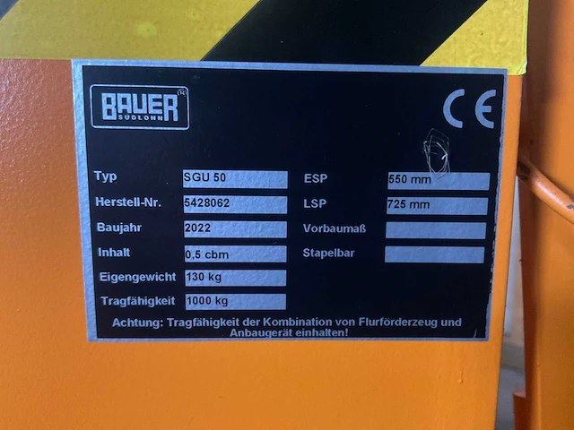 Bauer sgu 50 kiepbak - afbeelding 5 van  5