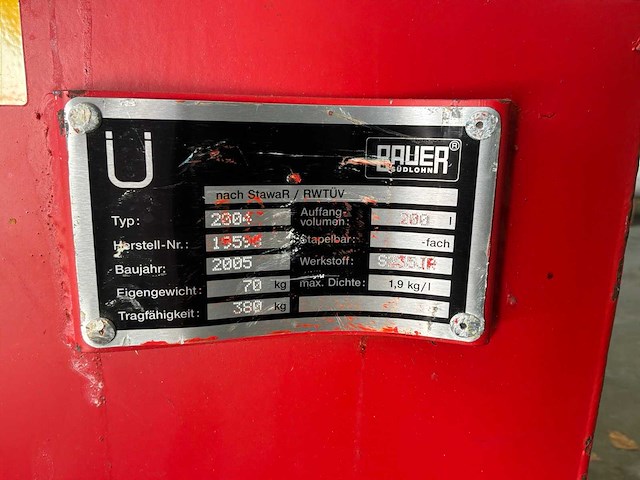 Bauer stalen roostervloer op wielen - afbeelding 4 van  7