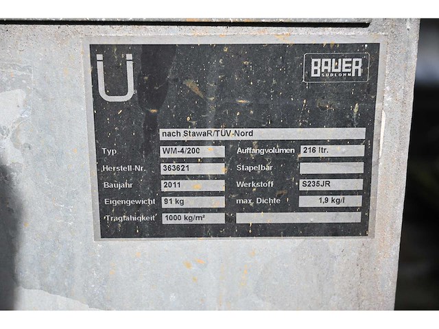 Bauer wm 4/200 lekbak - afbeelding 3 van  3