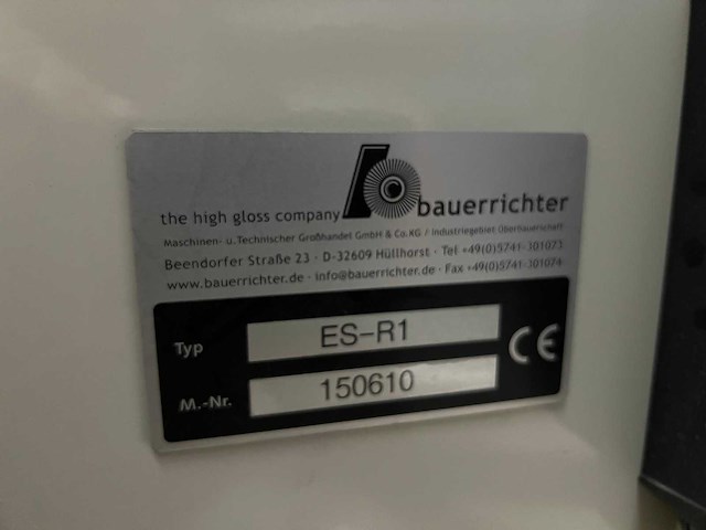 Bauerrichter - es-r1 - breedbandschuurmachine - afbeelding 6 van  15