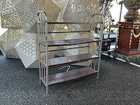 Bauhaus vintage metalen boekenkast - afbeelding 1 van  4