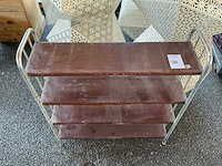 Bauhaus vintage metalen boekenkast - afbeelding 2 van  4