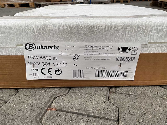 Bauknecht - tgw 6595 in - kookplaat - afbeelding 2 van  2