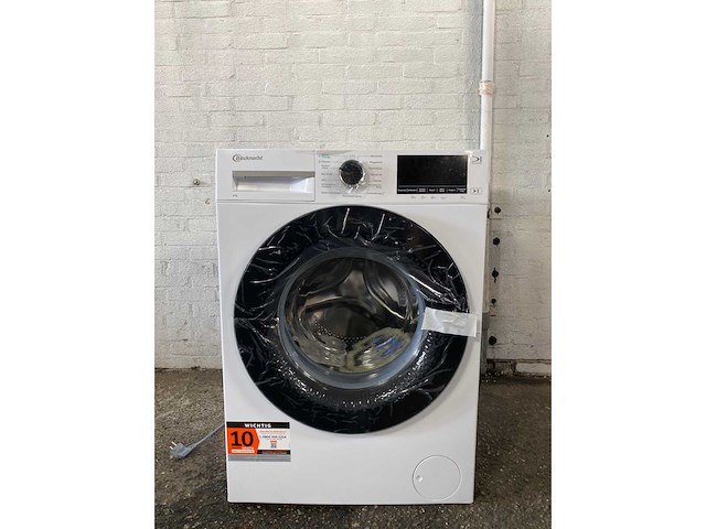 Bauknecht b wm 8a7 bs wasmachine voorlader 8 kg 1400 rpm wit duits display - afbeelding 2 van  6