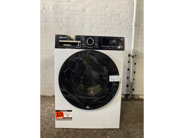 Bauknecht b wm 9a40 ex wasmachine voorlader 9 kg 1400 rpm zwart, wit - afbeelding 1 van  5