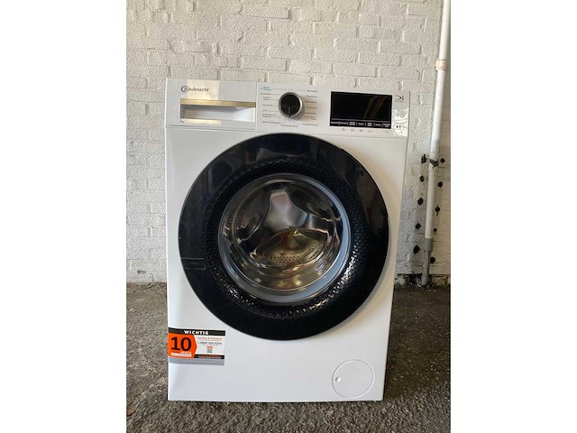 Bauknecht b wm 9a9 bs wasmachine voorlader 9 kg 1400 rpm wit duits display - afbeelding 1 van  5