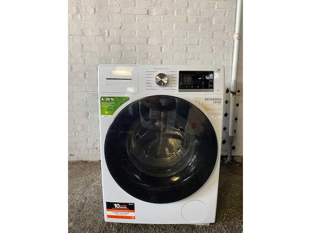 Bauknecht b6r 88e silence de wasmachine 8 kg 1400 tpm – voorlader, steam duits display - afbeelding 2 van  6
