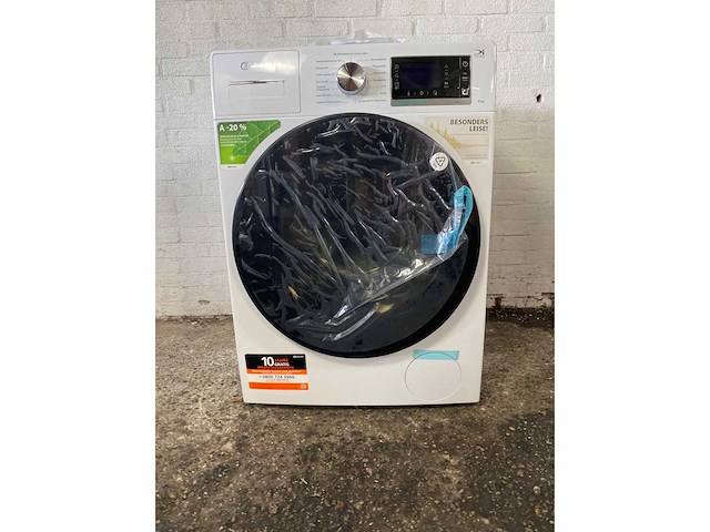 Bauknecht b6r 88e silence de wasmachine voorlader 8 kg 1400 rpm wit duits display - afbeelding 2 van  6