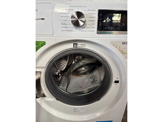 Bauknecht b6r 88e silence de wasmachine voorlader 8 kg 1400 rpm wit duits display - afbeelding 4 van  4