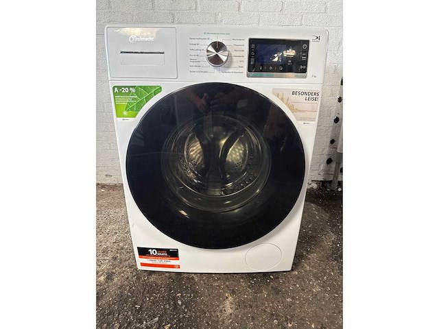 Bauknecht b6r 98 silence de wasmachine voorbelading 9 kg 1400 rpm wit- duits display - afbeelding 2 van  8