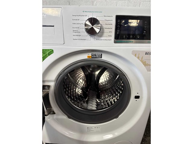 Bauknecht b6r 98 silence de wasmachine voorbelading 9 kg 1400 rpm wit- duits display - afbeelding 7 van  8
