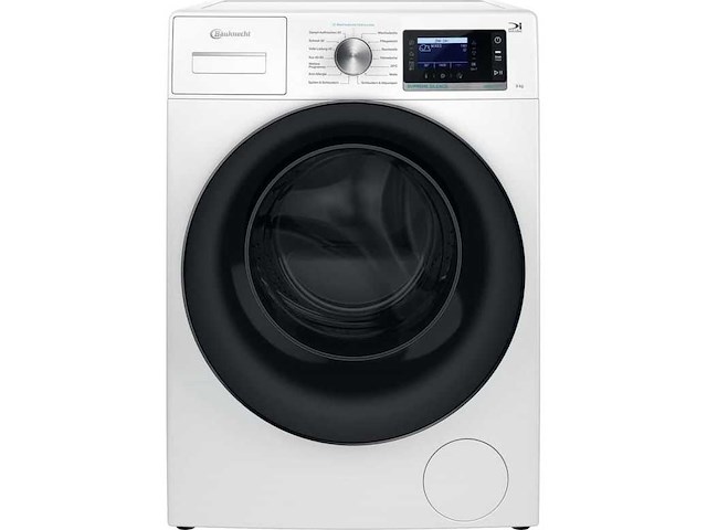 Bauknecht b6r 98e silence wasmachine voorlader 9 kg 1351 rpm wit duits display - afbeelding 1 van  6