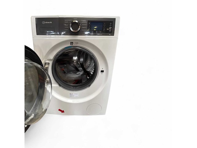 Bauknecht b7 99 silence de wasmachine voorbelading 9 kg 1400 rpm wit duits display - afbeelding 4 van  7
