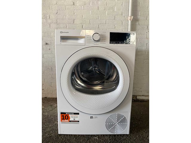 Bauknecht bt 84d wws | warmtepompdroger | 8 kg - afbeelding 1 van  4