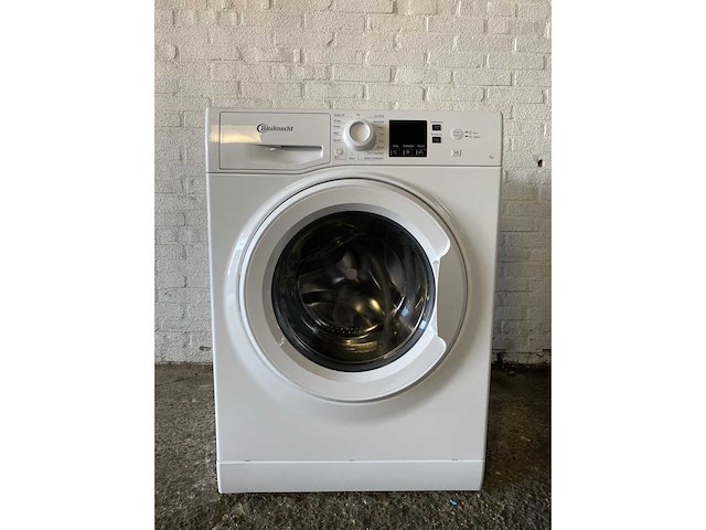 Bauknecht bw 719 a wasmachine voorbelading 7 kg 1351 rpm wit duits display - afbeelding 1 van  3