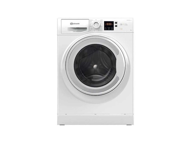 Bauknecht bw 719 a wasmachine voorlader 7 kg 1400 rpm wit duits display - afbeelding 1 van  8