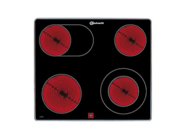 Bauknecht chr 3462 in zwart ingebouwd 60 cm keramisch 4 zone(s) - afbeelding 1 van  2