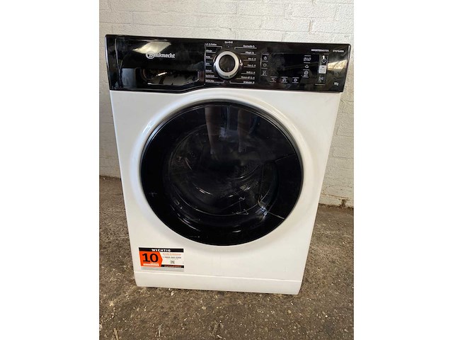 Bauknecht steam plus 9a2jgsp wasmachine 9kg 1400t - afbeelding 2 van  8