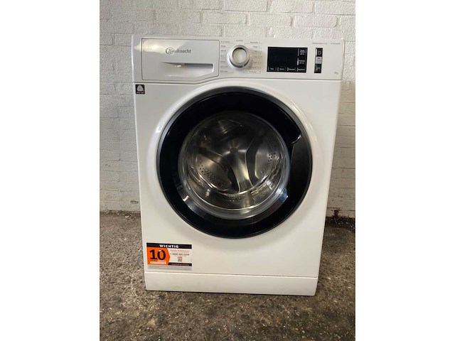 Bauknecht w active 8a wasmachine voorlader 8 kg 1400 rpm wit duits display - afbeelding 2 van  7