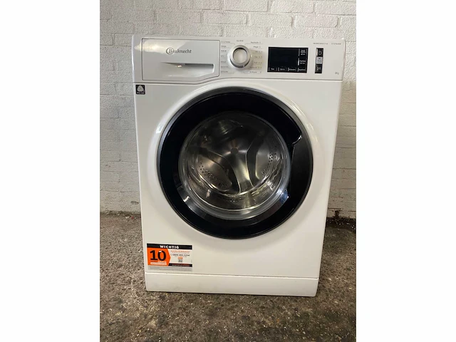 Bauknecht w active 8a wasmachine voorlader 8 kg 1400 rpm wit duits display - afbeelding 2 van  5