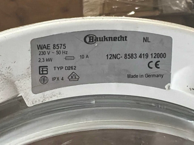 Bauknecht wae 8575 wasmachine - afbeelding 10 van  10