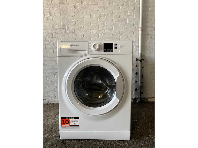 Bauknecht wbp 714a wasmachine 7 kg 1400 tpm – voorlader, energieklasse a, wit - afbeelding 2 van  6