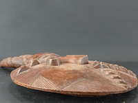 Baule goli houten masker . uit ivoorkust. - afbeelding 3 van  5