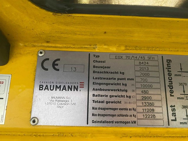 Baumann - egx70/14/45 sfh - zijlader - afbeelding 6 van  16