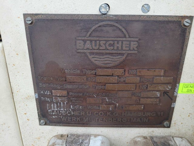 Bauscher stroomgenerator 60kva (ex army) - afbeelding 11 van  25