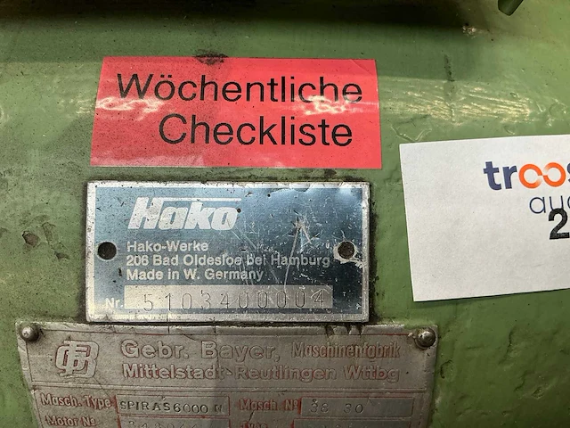 Bayer spiras6000n werkbankslijpmachine - afbeelding 8 van  9