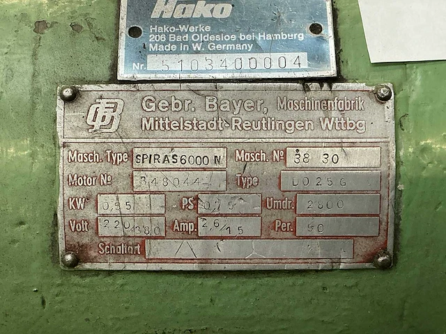 Bayer spiras6000n werkbankslijpmachine - afbeelding 9 van  9