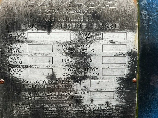 Baylor 7838 wervelstroomrem - afbeelding 10 van  10