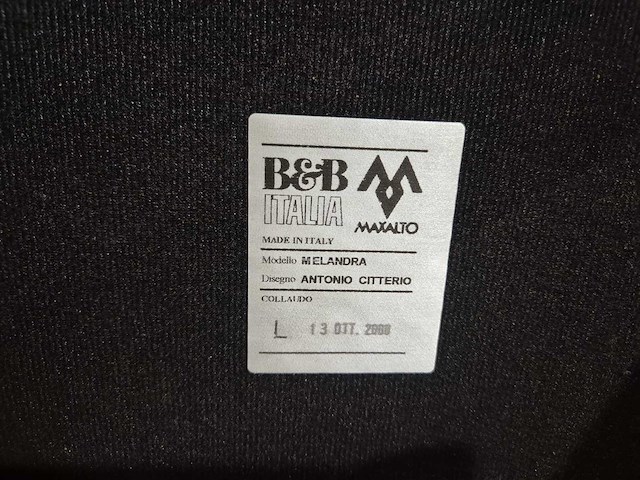 B&b italia maxalto - melandra - eetkamerstoelen (4x) - afbeelding 2 van  10