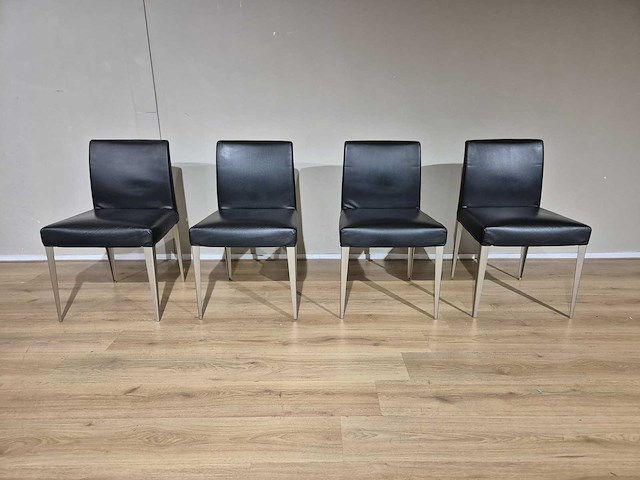 B&b italia maxalto - melandra - eetkamerstoelen (4x) - afbeelding 1 van  10