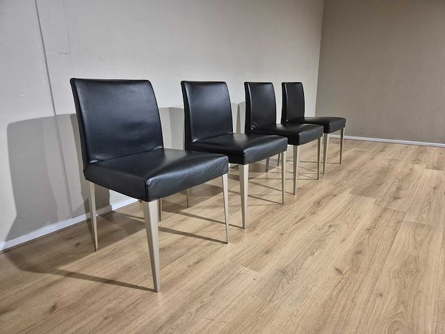 B&b italia maxalto - melandra - eetkamerstoelen (4x) - afbeelding 3 van  10